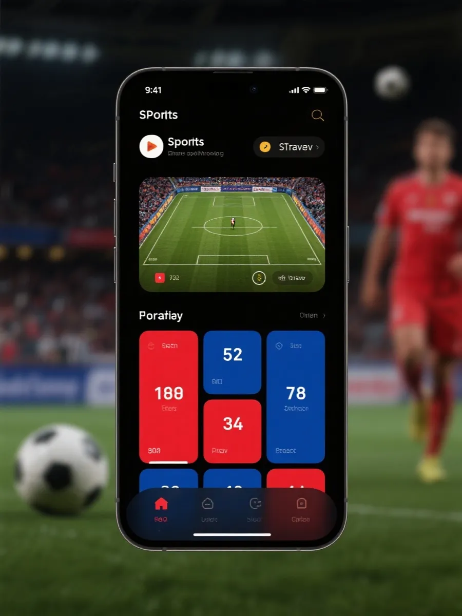 SJB 2026世界杯直播平台 App 界面展示